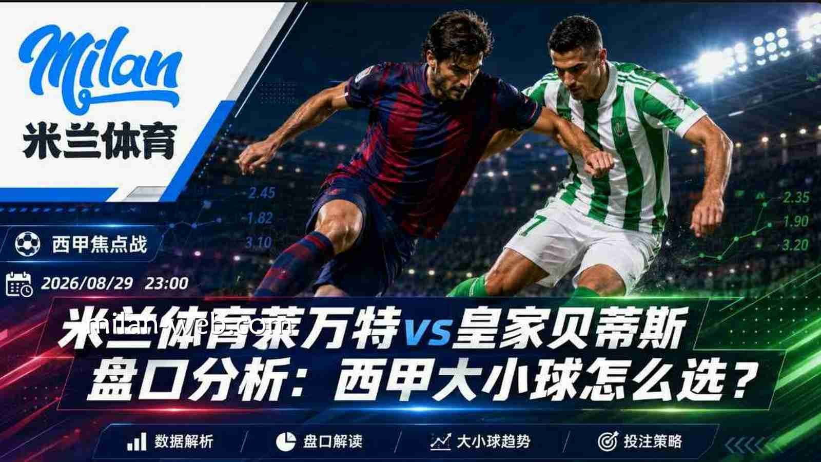 米兰体育莱万特vs皇家贝蒂斯盘口分析：西甲大小球怎么选？