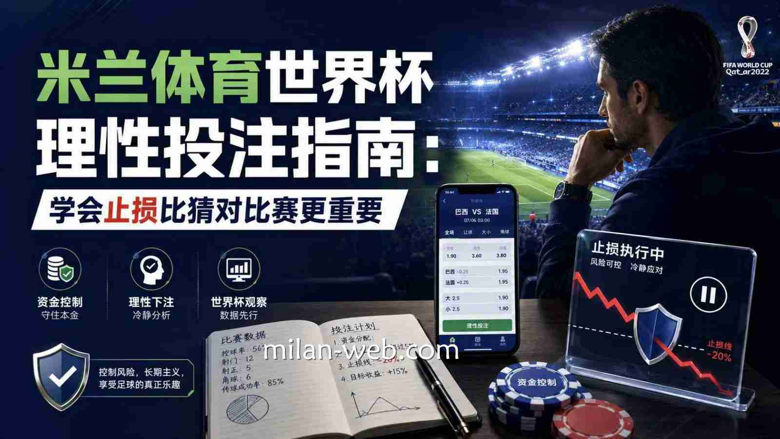 米兰体育世界杯理性投注指南：学会止损比猜对比赛更重要